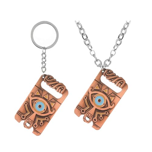 SUJEBRAN 2 Pack Zaleldas Cosplay Halskette Schlüsselanhänger Spiel Zaleldas Anhänger Schmuck Set (E) von SUJEBRAN