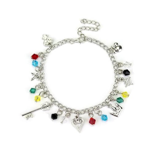 SUJEBRAN Kingdoms Hearts Armband Cool Kette Armbänder Sora Cosplay Armreif Mit Verstellbarer Schmuck SUJEBRAN Kingdoms Hearts Armband Cool Kette Armbänder Sora Cosplay Armreif Mit Verstellbarer Schmuck von SUJEBRAN
