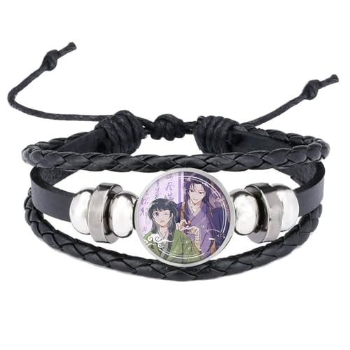 SUJEBRAN Tagebücher der Apothekerin Leder Armband Mehrlagiges Gewebtes Vintage Armbänder Anime Verstellbare Länge Leder Armreif Schmuck (03) von SUJEBRAN