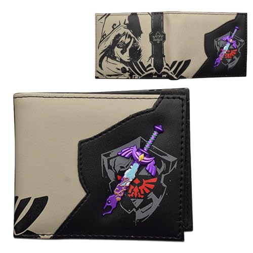 Zaleldas Geldbörse PU Leder Kartenhalter Multicard Münz Geldbörse Game Zaleldas Poster Brieftasche Portemonnaie (1) von SUJEBRAN