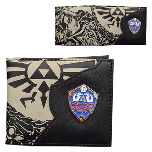 Zaleldas Geldbörse PU Leder Kartenhalter Multicard Münz Geldbörse Game Zaleldas Poster Brieftasche Portemonnaie (2) von SUJEBRAN