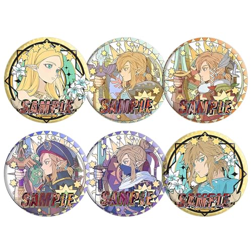 Zaleldas Abzeichen 58MM Spiel Zaleldas Figure Brosche Cosplay Badge Pins Tasche Dekorationen 6 Pack von SUJEBRAN
