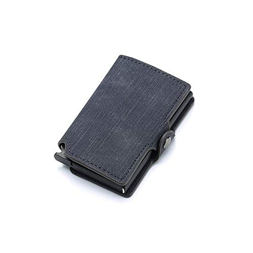 SUKORI Herren Geldbörsen Kreditkarte-Mappe Neuer dünner Kartenhalter-Visitenkarte Haspe Karte Case Slim Wallet (Color : Black) von SUKORI
