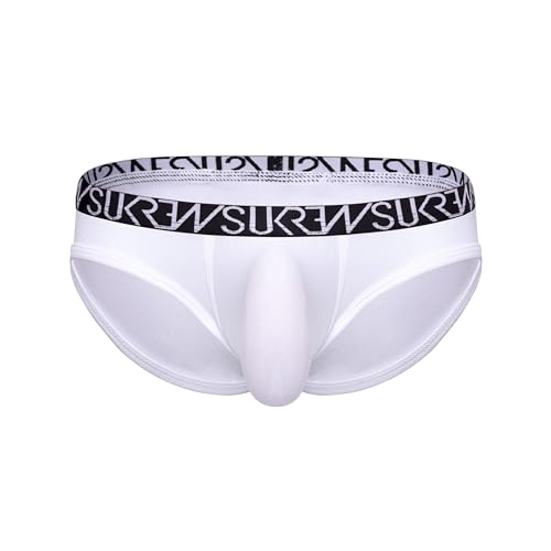 SUKREW - Männer Slip Unterwäsche - Low-Rise Brief Optic White - 1x Größe M von SUKREW