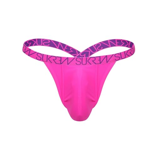 SUKREW - Männer Thongs Unterwäsche - Bubble Thong Shocking Pink - 1x Größe XL von SUKREW