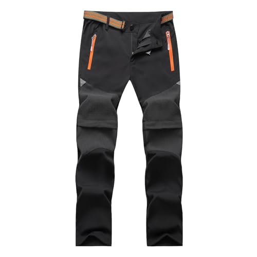 SUKUTU 2-in-1 Zip Off Hose für Kinder Jungen Mädchen Sommer Wandern Hosen schnell trocknend leicht Outdoor Short Pants von SUKUTU