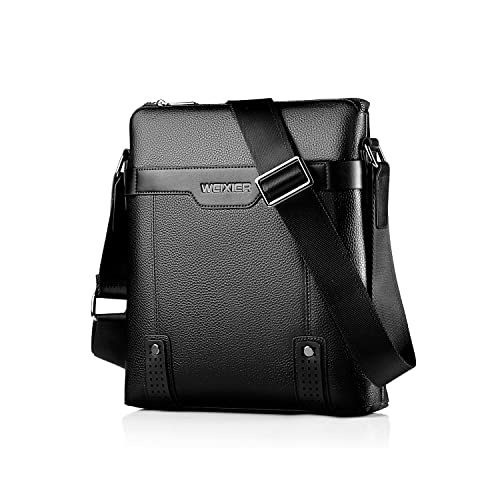 SUKUTU Borsa a tracolla da uomo Borsa a tracolla da uomo in vera pelle Borsa a tracolla per viaggi d'ufficio, scuola e vita quotidiana SUKUTU Borsa a tracolla da uomo Borsa a tracolla da uomo in vera pelle Borsa a tracolla per viaggi d'ufficio, scuola e vita quotidiana von SUKUTU