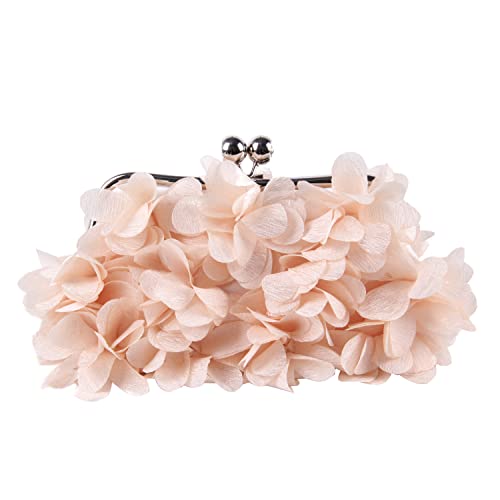 SUKUTU Damen Abend Clutch Blumen Abend Handtasche Damen Hochzeit Party Kette Umhängetasche Geldbörse von SUKUTU