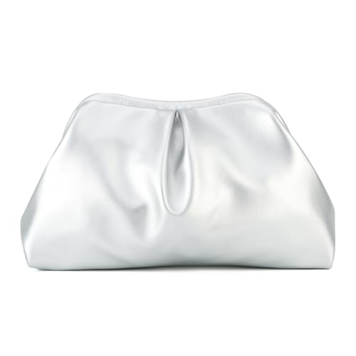 SUKUTU Damen-Kupplung Plissierte Handtaschen Wolken Tasche Abend Handtasche PU Leder Geldbörse Geraffte Tasche von SUKUTU