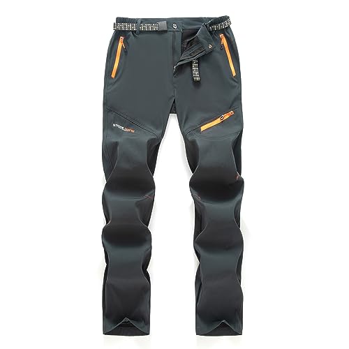 SUKUTU Herren Lose Wanderhose Schnell Trocknende Outdoorhose Atmungsaktiv Leicht Trekkinghose von SUKUTU