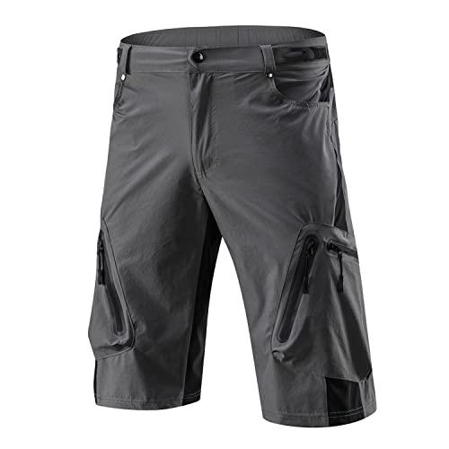 SUKUTU Herren Radlerhose Kurze Hosen MTB Hose Fahrradhose Mountainbike Hose Baggy Bike Shorts von SUKUTU