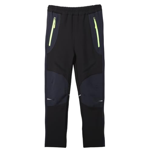 SUKUTU Kinder-Outdoor-Hose Fleecefutter Bergsteigerhose Wanderhose Mädchen Jungen wasserdichte Dicke Hose Herbst und Winter von SUKUTU