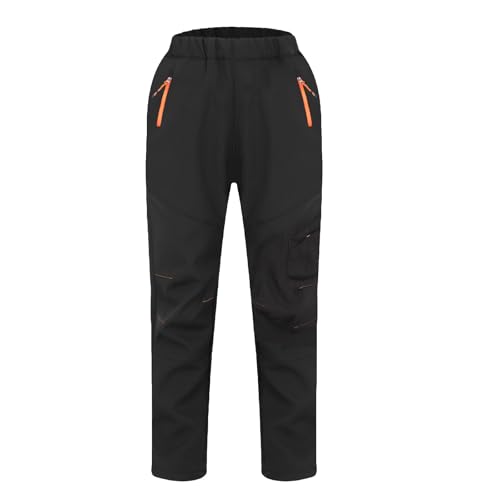 SUKUTU Kinder-Outdoor-Softshell-Hose Herbst- und Winter-Bergsteigerhose Jungen und Mädchen Fleece-Futter warme Wander-Ladehose von SUKUTU
