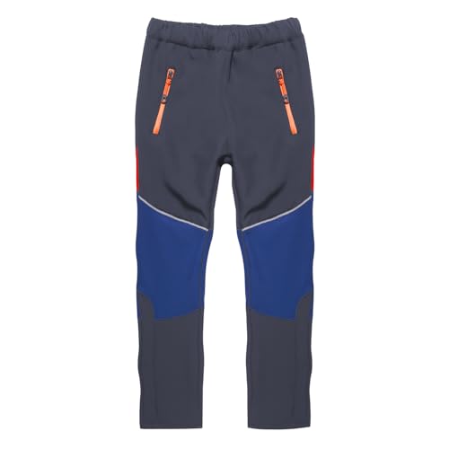 SUKUTU Kinder Softshell Skihose Winter gefüttert Warme Hose Wasserdicht Winddicht Schneehose Jungen Mädchen Wanderhosen von SUKUTU