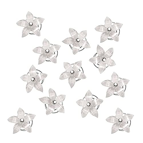 12 Stück Haarspiralen Haarspinnen Blumen Brauthaarschmuck Hochzeit Brautschmuck Braut Haarschmuck Haarklammer von SULIUDAJI