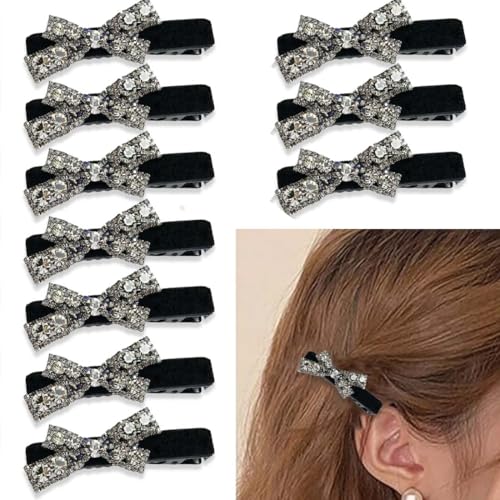 10 Stück Strassbogen Haarspange, Haarspangen Strassbogen Haarclips 6 cm Haar Pin Curl Clips kein Verbiegen Haar Spangen für Haarstyling Make Up Mädchen Haarstyling DIY von SULIUDAJI
