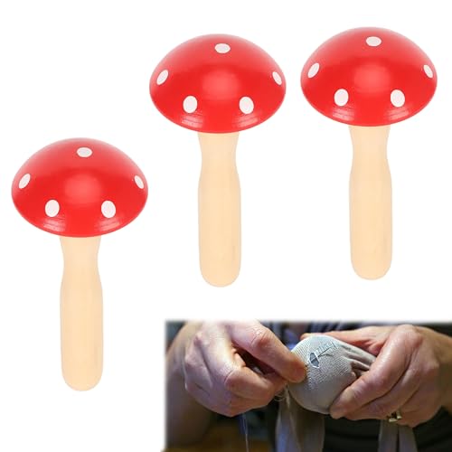 3 Keramik Pilze Figur Gartendeko Feenrote Pilze Statue Ornament für Mikrolandschaft Blumentopf Handwerk Gartentöpfe Dekoration von SULIUDAJI
