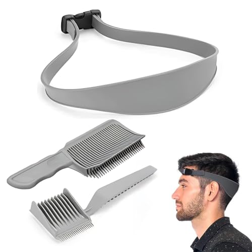 3 Pack Haarschneidekamm Friseur Kamm,Verstellbare Haarschneide Schablone, Fade Kamm Männer Barber Set,Gebogenes Silikon Haarschnittband Haare Schneiden übergang Haarschneidemaschine von SULIUDAJI