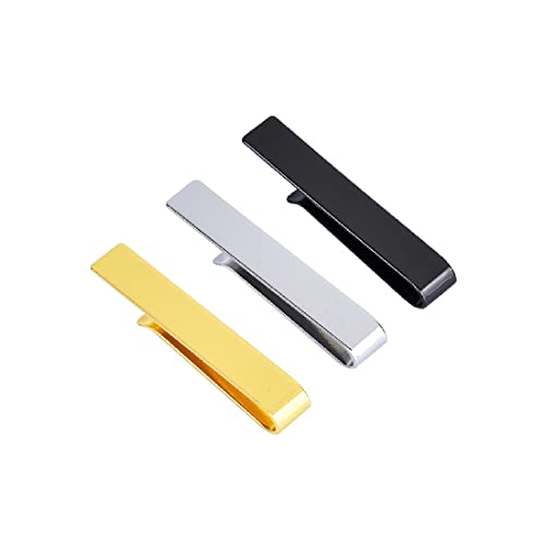 3 Stück Herren Krawattennadel Set Krawattenklammer für Normale Krawatte Tie Clip von SULIUDAJI