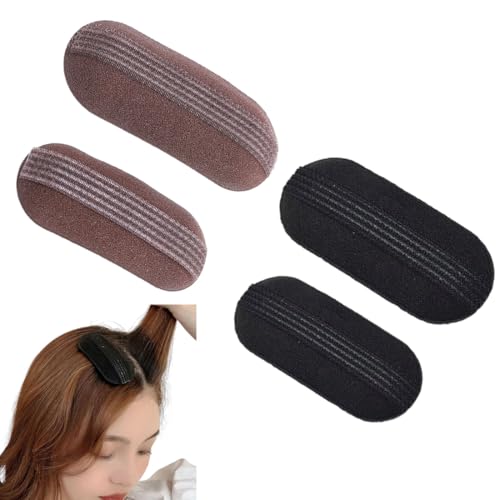 4 Stücke Haarkissen, Invisible Fluffy Hair Clip Haarpolster, Perfect Puff Haar Kopf Puffhaarkopfkissen Kopf- Und Gesichtsform, Damen- Und Mädchen-Accessoires duttkissen duttkissen klein von SULIUDAJI