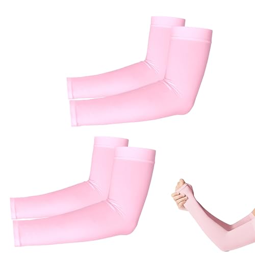 4 Unisex Arm Herren Armbedeckung Damen Elastische Armstulpe Armschutz Schutzt Abdeckung für Outdoor Sports Arme Sportstulpe, Hautfarbe von SULIUDAJI