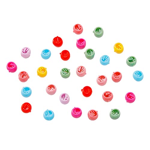 40 Stücke Haar Klammer Clips Bunte Perle Haar Nadeln Schellen Kleine Kunststoff Haar Klammern für Mädchen Frauen Zubehör von SULIUDAJI