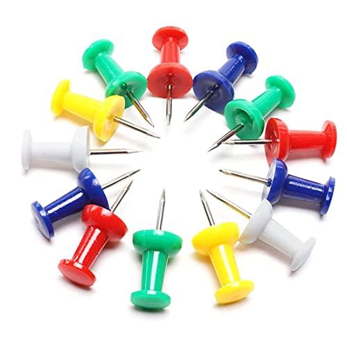 90PCS Mehrfarbig Reißnagel, Polster Reißzwecken, Kreativ Dekorative Reißzwecke, Reissnägel Reißbrettstifte Reißzwecken Heftzwecken, für Wandkarten, Fotos, Bulletin Board oder Kork Boards von SULIUDAJI