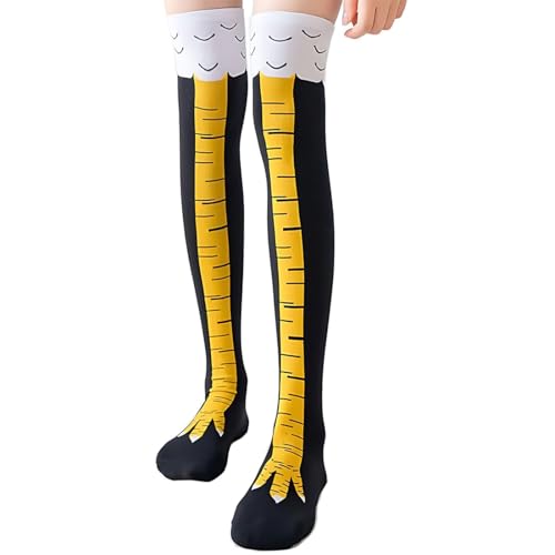 Chicken Leg Socks, 1 Paar Erwachsene Witzige Socken Fun Hühner Legs Sock Kostüm Damen Hühnersocken Geschenke Vogel Paw Overknee Stocking Witzig Personalisierte Wärmer Strümpfe Komische Stockings von SULIUDAJI