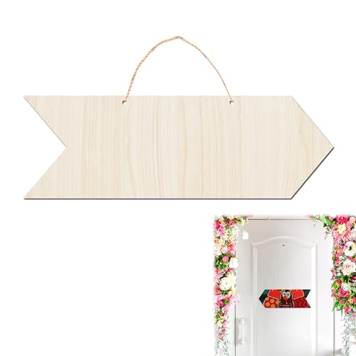 Kreidetafel Beschriftbar Holzpfeile Hängende Hinweisschild Mini Nachricht Zeichen Board Wegweiser für Grillparty Hochzeit Weihnnachten Bar Wanddekoration von SULIUDAJI