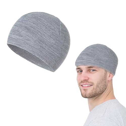 SULIUDAJI 1 Stücke Fahrradmütze Unter Helm Herren Damen Baumwolle Schlafmütze Laufmütze Dünne Skull Cap Kopfbedeckung von SULIUDAJI