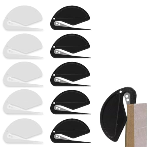 SULIUDAJI 10 Stück Letter Opener, Brieföffner, Foil Knife Foil Cutter With Metal Blade, Plastic Slitter Efficient Mail Opener Tool For Packaging, Post And Paper Cutting SULIUDAJI 10 Stück Letter Opener, Brieföffner, Foil Knife Foil Cutter With Metal Blade, Plastic Slitter Efficient Mail Opener Tool For Packaging, Post And Paper Cutting von SULIUDAJI