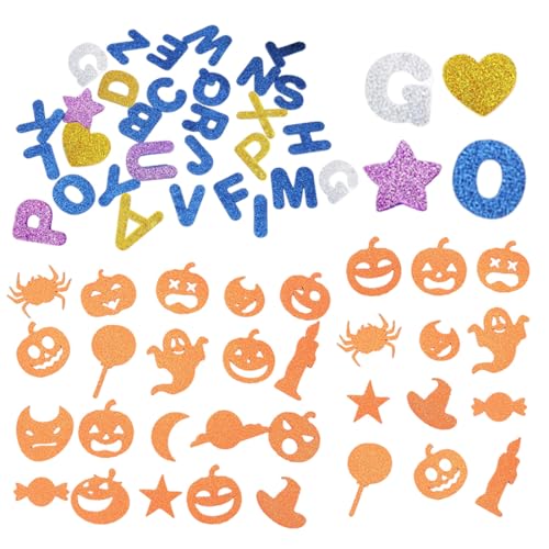 SULIUDAJI 124 Stück Moosgummi Buchstaben Glitzer Aufkleber Selbstklebend Schaumstoff Klebebuchstaben Glitter Alphabet Sticker Für Kinder Namensaufkleber Diy Handwerk (5 Farben) von SULIUDAJI