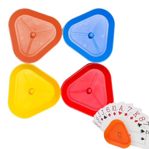 SULIUDAJI 4 Stück Kartenhalter Kinder Spielkartenhalter Kinder Kartenhalter Spielkarten Sicherer Halt Freisprech Karten Halterung Spielkarten Aufbewahru Für Senioren Und Kinder Kartenständer von SULIUDAJI