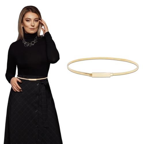 SULIUDAJI Breiter Obi Gürtel für Damen, Weicher PU-Leder Taillengürtel Gold Damen Taillengürtel, breiter Wickelgürtel Gürtel von SULIUDAJI