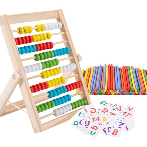 SULIUDAJI Rechenschieber Rechenrahmen Kinder Grundschule Abakus Zum Zählen Und Rechnen Holz Rechenschieber Mit 100 Perlen 100 Zählstäbchen Zahlenalphabetkarten Aufklärung Spielzeug Für Kinder SULIUDAJI Rechenschieber Rechenrahmen Kinder Grundschule Abakus Zum Zählen Und Rechnen Holz Rechenschieber Mit 100 Perlen 100 Zählstäbchen Zahlenalphabetkarten Aufklärung Spielzeug Für Kinder von SULIUDAJI