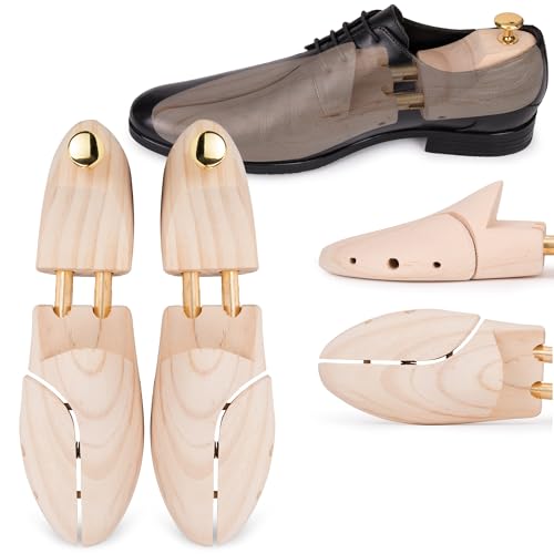 SULPO Schuhspanner Herren & Damen aus Kiefernholz – Schuhformer Holz – Holzschuhspanner - für Längere Haltbarkeit Ihrer Schuhe – Elegantes Design von SULPO