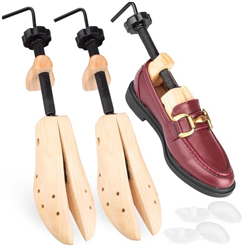 SULPO Schuhspanner aus Kiefernholz für Herren & Damen – 2er Set atmungsaktive Holzschuhspanner – Verstellbare Schraubspanner für optimale Passform & Frische 37-41 von SULPO