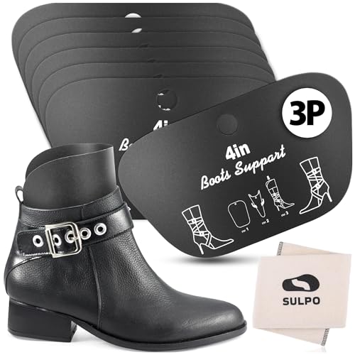 SULPO Stiefelformer - Stiefelhalter für Stiefel - Stiefelspanner Damen und Herren - Wiederverwendbar Schuhspanner 3 Paare 4 Zoll von SULPO