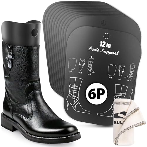 SULPO Stiefelformer - Stiefelhalter für Stiefel - Stiefelspanner Damen und Herren - Wiederverwendbar Schuhspanner 6 Paare 12 Zoll von SULPO