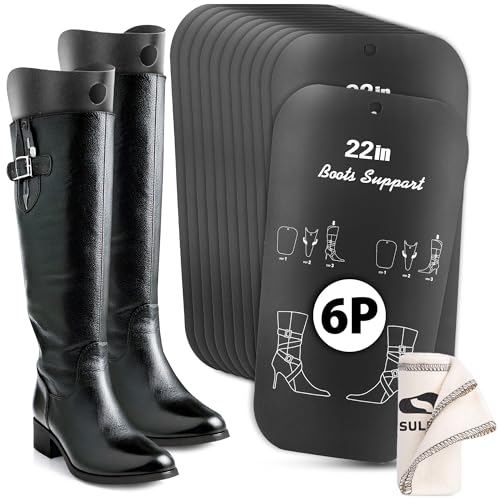 SULPO Stiefelformer - Stiefelhalter für Stiefel - Stiefelspanner Damen und Herren - Wiederverwendbar Schuhspanner 6 Paare 22 Zoll von SULPO