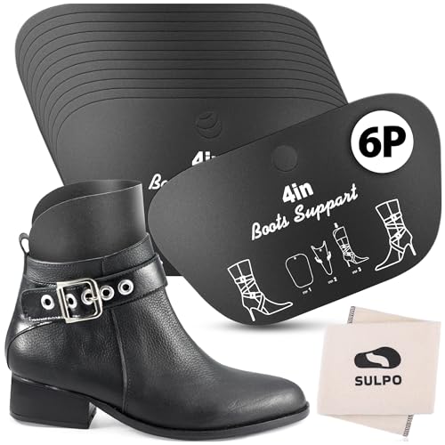 SULPO Stiefelformer - Stiefelhalter für Stiefel - Stiefelspanner Damen und Herren - Wiederverwendbar Schuhspanner 6 Paare 4 Zoll von SULPO
