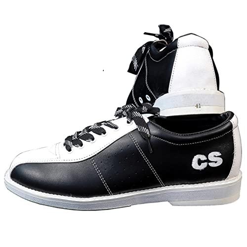 SUMECH Bowlingschuhe Herren Leichte Bowling-Schuhe Aus Leder Verschleißfester Dämpfungspuffer,Weiß,36 EU von SUMECH