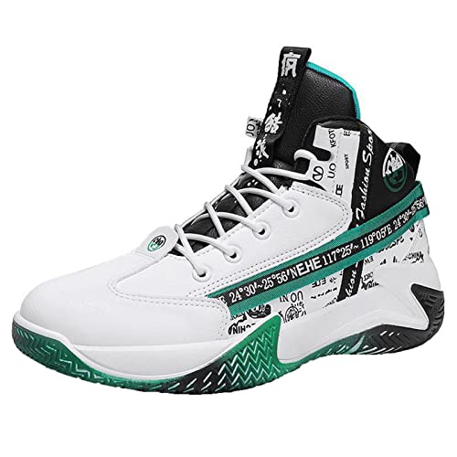 SUMECH Chaussures De Basket-Ball Haut De Gamme Pour Hommes Bottes De Basket-Ball Légères Et Confortables Antidérapantes Pour La Course La Marche Et La Compétition,B,44 EU von SUMECH