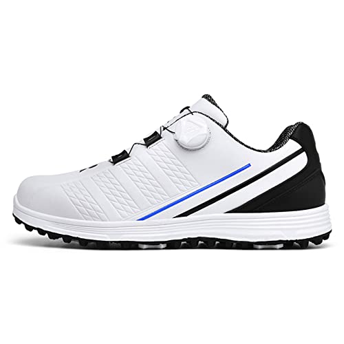 SUMECH Golfschuhe Ohne Spikes Für Männer Professionelle wasserdichte Golfschuhe Plus Größe Breite Version Bequem rutschfest,A,42 EU von SUMECH