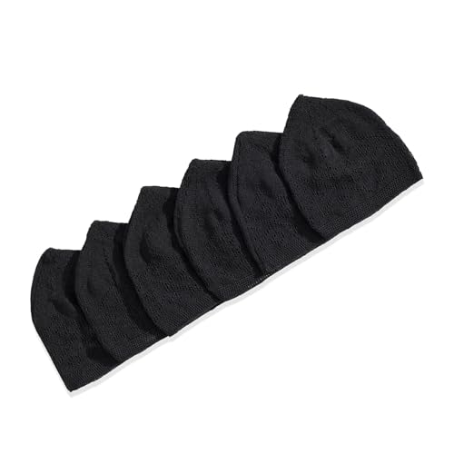 SUMELA Kufi Hüte für Herren, muslimische Hüte für Männer, Kleidung, islamische Geschenke, muslimische Mütze, 6 Stück, Schwarz, Einheitsgröße-M von SUMELA