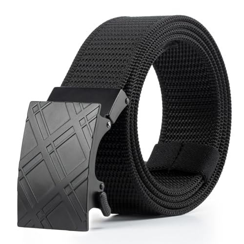 SUMGOYS Gürtel Herren Ohne Löcher, Verstellbar Nylon Stoff Gürtel Der Outdoor Business Arbeitsgürtel Passt überall Hin von SUMGOYS