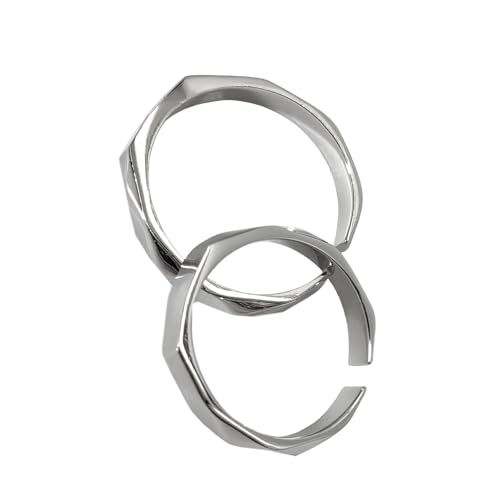 1pair Einstellbare Sterlings Silberprojektion Ringe Modische Fingerringe Hellförmige Paarzubehör Paare Geschenk Silber 1pair Einstellbare Sterlings Silberprojektion Ringe Modische Fingerringe Hellförmige Paarzubehör Paare Geschenk Silber von SUMMITDRAGON