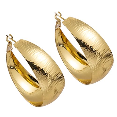 Breite Ohrringe Modes Statement Juwely Iron Textur Trendy Ohrschmuck Für Daily Wear Partys Event Mehrfach Outfit Moderne Ohrringe Für Hochzeiten von SUMMITDRAGON