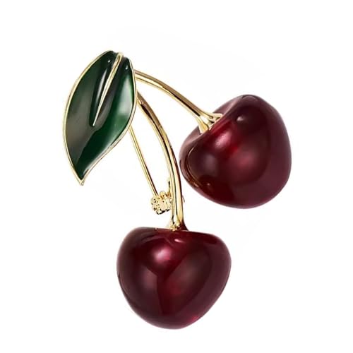 CHERRIES BROCHE FODENTABSACTORES Kleidung Schmuck Legierung Harz Textur Für Dekoration Und Alltägliche Statement Stücke Modeschmuck von SUMMITDRAGON