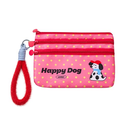 Cartoon Design Multi Layer Kartenhalter Kompakter Münzgrundstück Mit Tragbarem Lanyard Für Karten Banknotes Reisen Essentielles Niedliches Tuchkarten Brieftasche Für Den Täglichen Gebrauch von SUMMITDRAGON